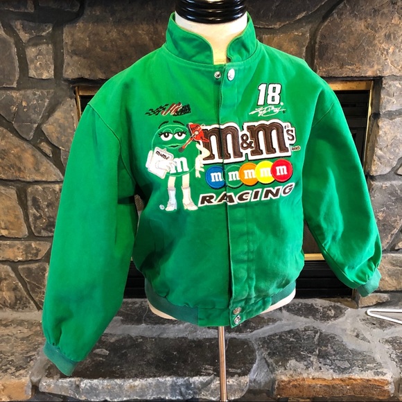 Green Mms Nascar Racing Jacket Girls 